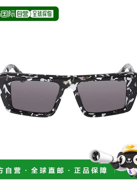 自营 off-white哈特福德米白色猫眼太阳镜-哈瓦那黑-深灰色 美国