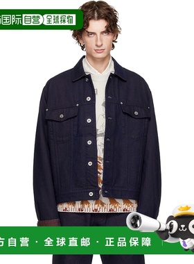 1h可退 香港直邮潮奢 J.W. Anderson 男士 蓝色 Turn Up Cuff 牛