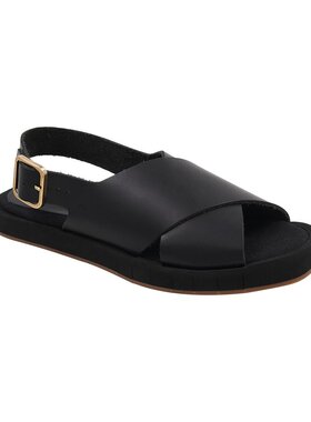 自营Andre Assous Pepper Leather Sandal - black 美国奥莱直发