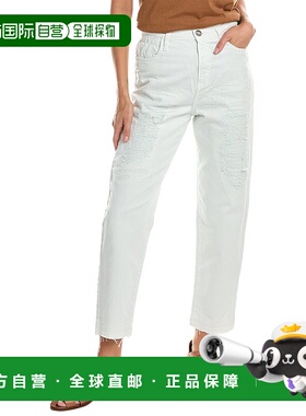 自营 PINKO Flexi Maddie 长裤 - 白色 美国奥莱直发女装阔腿裤