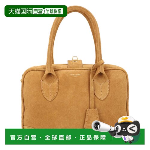 自营golden gooseLife Suede Structured Handbag - brown 美国奥