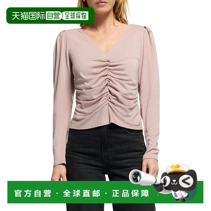 自营nation ltd安吉丽娜V领上衣轻声细语 美国奥莱直发