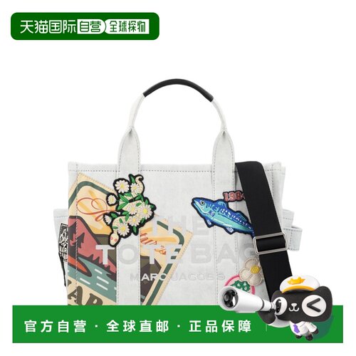 自营marc jacobs中号托特包，采用充满活力的拼布设计-白色 美国