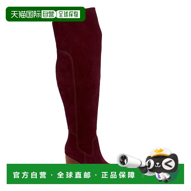 自营Kelsi Dagger Brooklyn Logan Garnet Wide Calf Boot Maroon