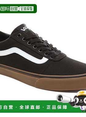 自营 Vans Ward VN0A36EM7HI运动鞋男式黑色胶系带滑板鞋-黑色 美