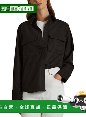 自营Reiss Amelie Shacket Shirt - chocolate 美国奥莱直发