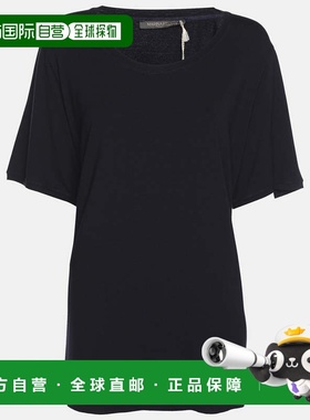 自营Marina Rinaldi Navy Blue Jersey T-Shirt - navy 美国奥莱