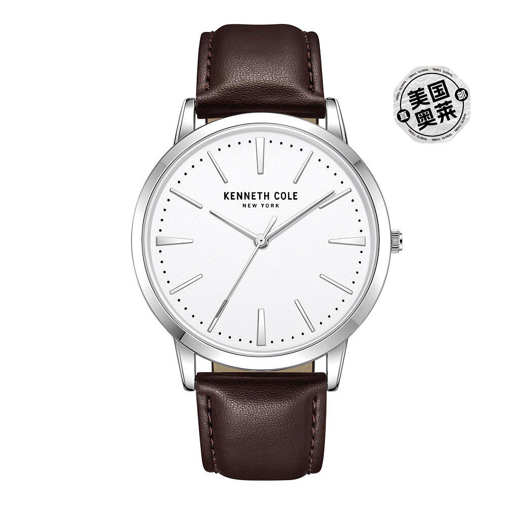 kenneth cole 纽约男士 44 毫米石英手表 kcwga2270301 - 棕色