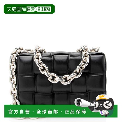 自营Bottega Veneta Lambskin Cassette Chain Maxi Shoulder Bag