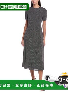 自营 Theory Flare Midi连衣裙-黑色 美国奥莱直发