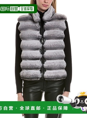 自营Adrienne Landau Reversible Wool-Blend Vest - grey 美国奥