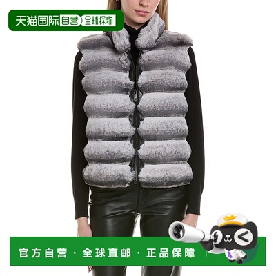 自营Adrienne Landau Reversible Wool-Blend Vest - grey 美国奥