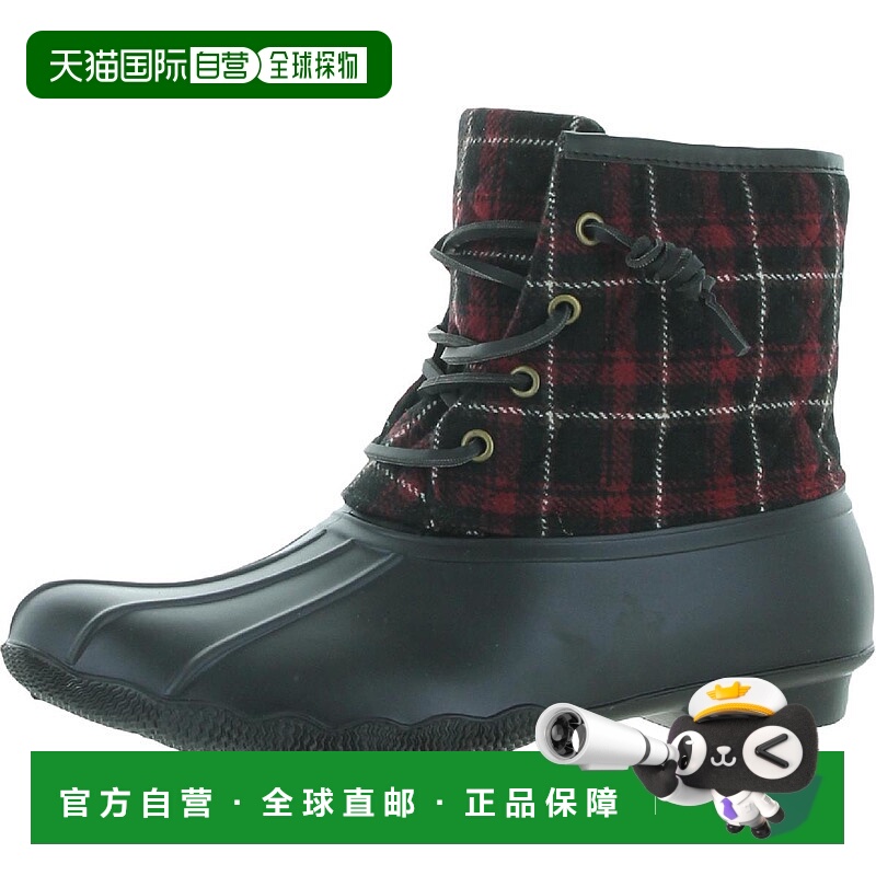 自营seven7羊毛鹅靴女式绗缝系带靴 美国奥莱直发
