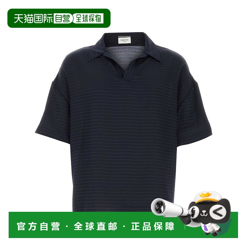 1h可退 香港直邮潮奢 Saint Laurent 圣罗兰 男士 短袖POLO衫 814