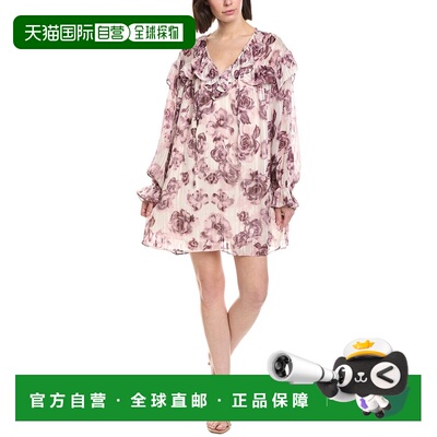 自营Jacquie the Label Emily迷你连衣裙-粉红色 美国奥莱直发