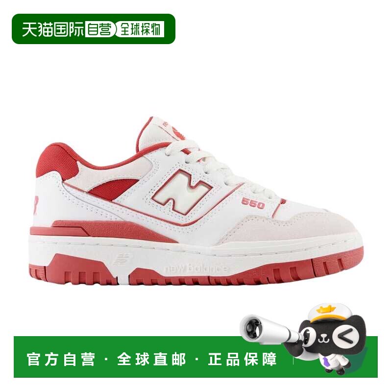 自营New Balance 550白色/红色BB550STF男士-白色 美国奥莱直发