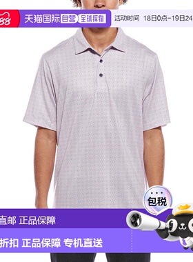 自营Cutter & Buck Pike Double Dot Print Stretch Polo Shirt -