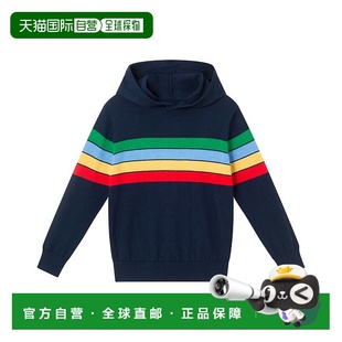 自营Andy & Evan Hooded Striped Sweater - blue 美国奥莱直发