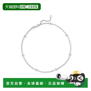 Simons 克拉白金包边镶钻石脚链 美国奥莱 自营 英寸 Ross