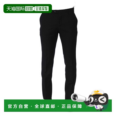 自营Trussardi Wool Men Men's Trouser - black 美国奥莱直发