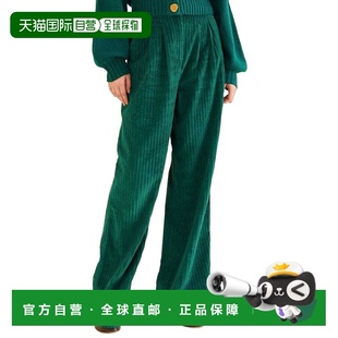 自营FARM Rio Emerald Corduroy Pants - emerald 美国奥莱直发