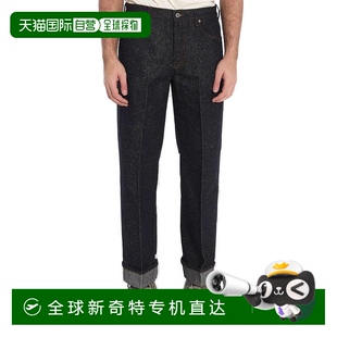 黑色 自营 纹理处理 burberry经典 美国奥莱直发 直筒牛仔裤