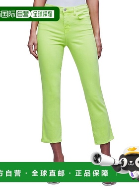 自营 L'AGENCE Alexia高腰烟牛仔裤-绿色直筒裤 美国直发奥莱