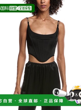自营Versace Corset Top - black 美国奥莱直发范思哲上衣背心
