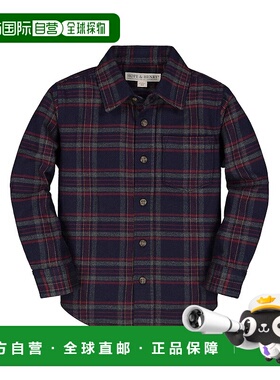 自营 hope & henryHope&Henry拉丝斜纹衬衫-蓝色 美国奥莱直发