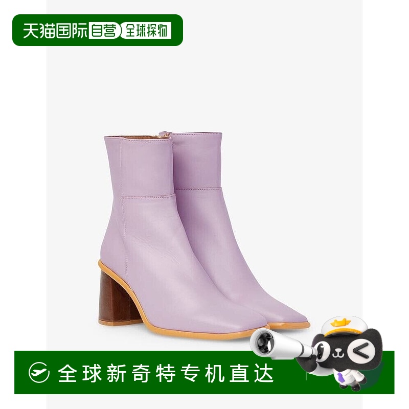 自营 Alohas West Vintage BTWCP1-99女式5紫色皮革脚踝靴KHD454-