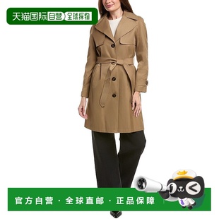 Spiga Brown Belted Coat 美国奥莱风衣直发 Trench 自营Via