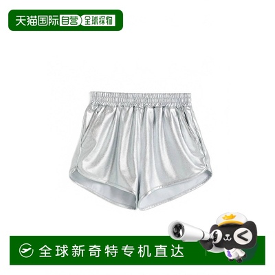 自营 tractrGirl's Metallic Shorts In Silver - silver 美国奥