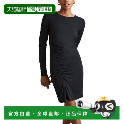 自营Reiss Allie Short Jersey Dress - charcoal 美国奥莱直发