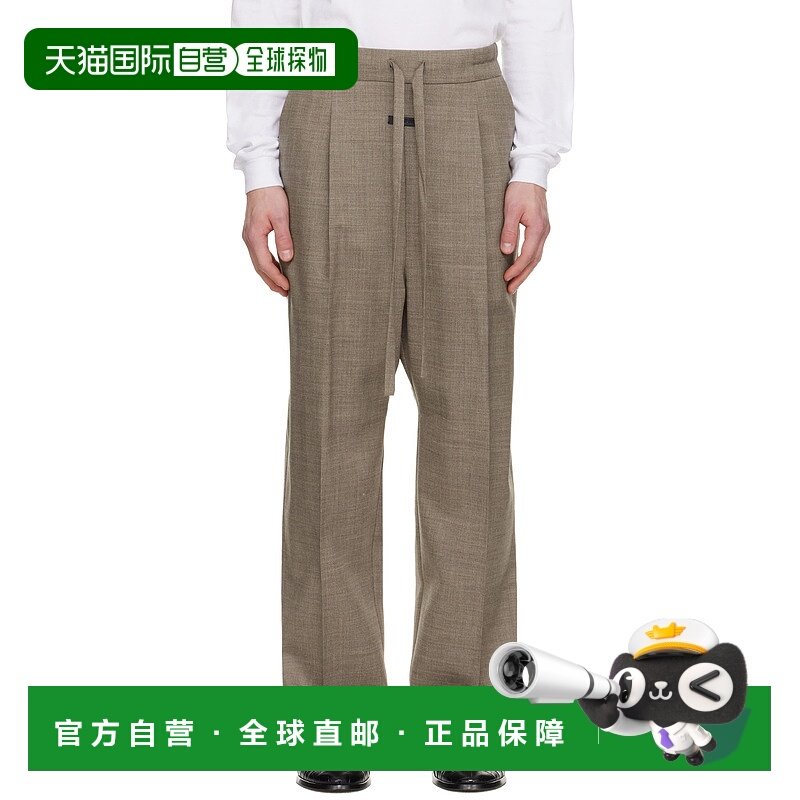 1h可退 香港直邮潮奢 essentials fear of god 男士 驼色 Virgin