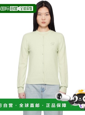 1h可退 香港直邮潮奢 Blumarine 蓝色情人 女士 绿色开衫 P522M55