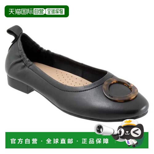 自营Women's Trotters Gia Ornament T2324-001 Ballet Flat Blac