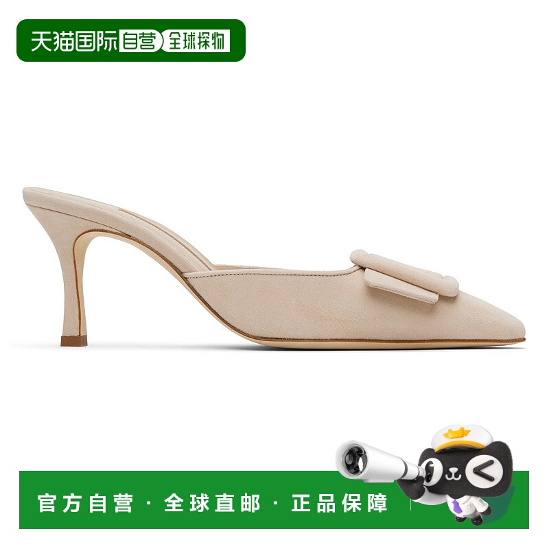 1h可退 香港直邮潮奢 MANOLO BLAHNIK 莫罗 伯拉尼克 女士 米色 M