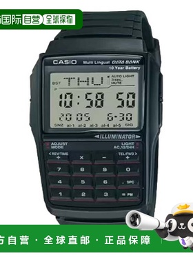 自营Casio Men’s Black Digital Databank Calculator Watch wit