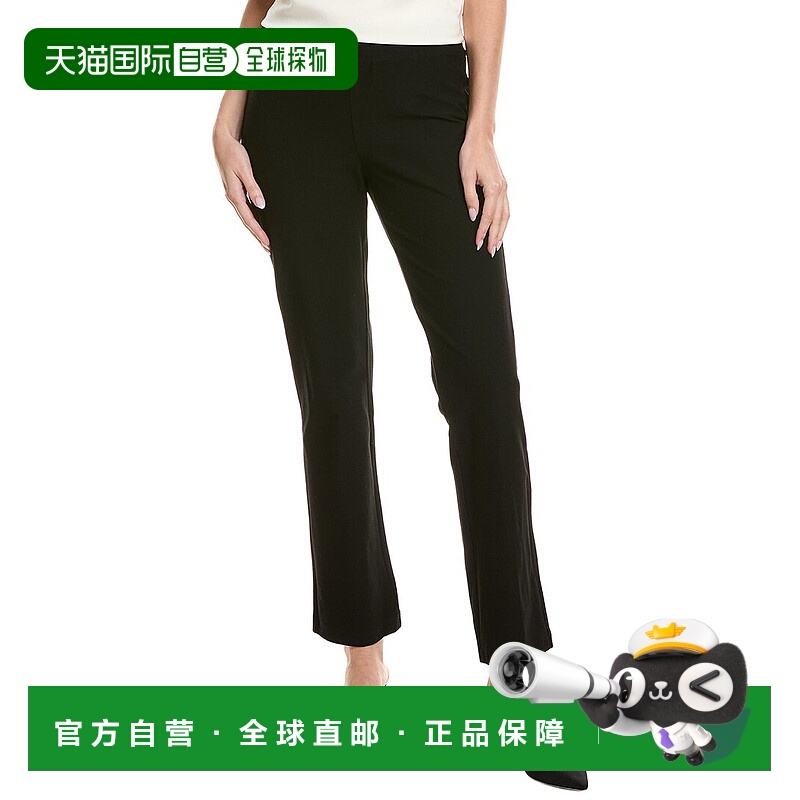 自营EILEEN FISHER Petite Slim Boot Cut Pant - black 美国奥莱