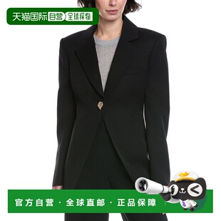 Silk Blazer Wool Lined Lapel Peak Renta 自营Oscar