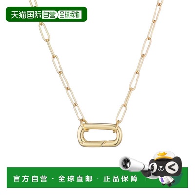 自营adornia14k镀金锁项链-金色 美国奥莱直发