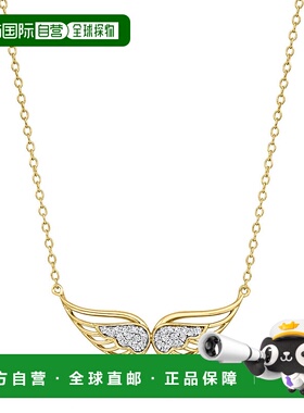 自营ross-simonsRoss Simons钻石天使之翼项链，18K金镀银，16英