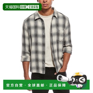 美国奥莱直发 蓝色 自营frame denimFRAME牛仔巴哈格子衬衫