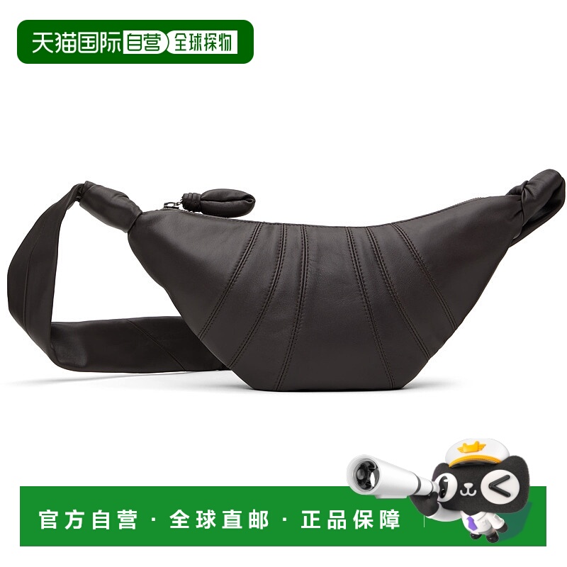 1h可退 香港直邮潮奢 Lemaire 男士 棕色小号 Croissant 单肩包 B