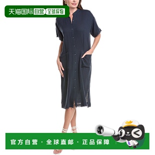 自营 eileen fisher艾琳费舍尔衬衫连衣裙-蓝色 【美国奥莱】直发