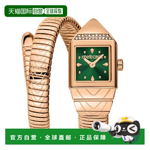 自营 Roberto Cavalli女士蛇形不锈钢手表-玫瑰金 美国奥莱直发