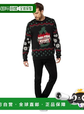 自营Volcom Holi Dazed Sweater Men's Black Long Sleeve Pullov