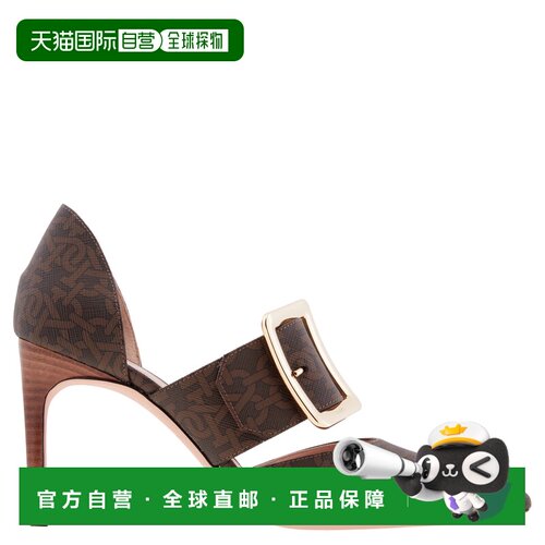 自营Bally jessie 85带扣字母组合高跟鞋-多皮 美国奥莱直发