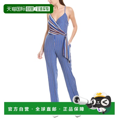 自营rag & bone Felix Silk Jumpsuit - blue 美国奥莱直发吊带