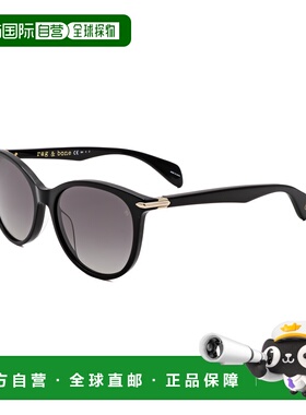 自营Rag & Bone Women's 54 mm Black Sunglasses - black 美国奥